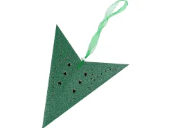 Outlet Beliani Set di 2 decorazioni da appendere LED MOTTI Stella smeraldo Verde