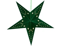 Discount Beliani Set di 2 decorazioni da appendere LED MOTTI Stella smeraldo Verde