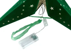 Discount Beliani Set di 2 decorazioni da appendere LED MOTTI Stella smeraldo Verde