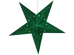Discount Beliani Set di 2 decorazioni da appendere LED MOTTI Stella smeraldo Verde