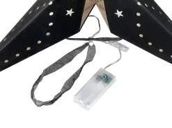 Discount Beliani Set di 2 decorazioni da appendere LED MOTTI Stella Nero