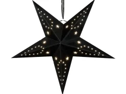 Discount Beliani Set di 2 decorazioni da appendere LED MOTTI Stella Nero