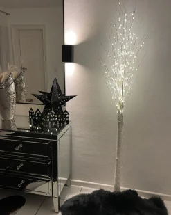 Discount Beliani Set di 2 decorazioni da appendere LED MOTTI Stella Nero