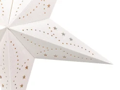 Discount Beliani Set di 2 decorazioni da appendere LED MOTTI Stella Bianco