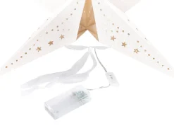 Discount Beliani Set di 2 decorazioni da appendere LED MOTTI Stella Bianco