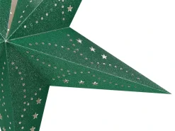 Sale Beliani Set di 2 decorazioni da appendere LED MOTTI Stella smeraldo Verde