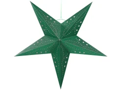 Sale Beliani Set di 2 decorazioni da appendere LED MOTTI Stella smeraldo Verde