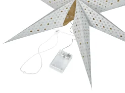Hot Beliani Set di 4 decorazioni da appendere LED KAMET Stella 60 cm Multicolore