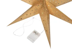 Hot Beliani Set di 4 decorazioni da appendere LED KAMET Stella 60 cm Multicolore