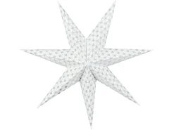 Beliani Set di 4 decorazioni da appendere LED TRISUL Stella 60 cm Multicolore