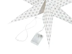 Beliani Set di 4 decorazioni da appendere LED TRISUL Stella 60 cm Multicolore