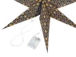 Beliani Set di 4 decorazioni da appendere LED TRISUL Stella 60 cm Multicolore