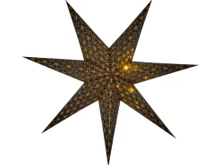 Beliani Set di 4 decorazioni da appendere LED TRISUL Stella 60 cm Multicolore