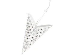 Beliani Set di 4 decorazioni da appendere LED TRISUL Stella 60 cm Multicolore
