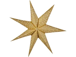 Beliani Set di 4 decorazioni da appendere LED TRISUL Stella 60 cm Multicolore