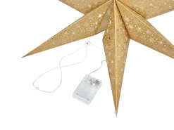 Beliani Set di 4 decorazioni da appendere LED TRISUL Stella 60 cm Multicolore