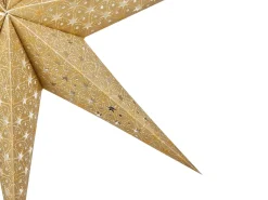 Beliani Set di 4 decorazioni da appendere LED TRISUL Stella 60 cm Multicolore