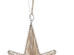 Best Beliani Set di 2 decorazioni da appendere BLASJON Stella 30/47 cm Oro