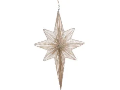 Best Beliani Set di 2 decorazioni da appendere BLASJON Stella 30/47 cm Oro