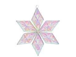Beliani Set di 3 decorazioni da appendere RENSJON Stella 25/35/46 cm Multicolore