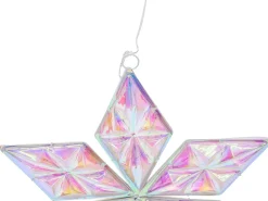 Beliani Set di 3 decorazioni da appendere RENSJON Stella 25/35/46 cm Multicolore