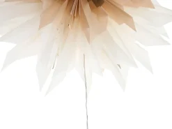 Sale Beliani Set di 3 decorazioni da appendere LED FORSAN Stella 41 cm Multicolore Bianco Rosa Marrone Multicolore