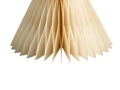 Beliani Set di 5 decorazioni natalizie VORMA Albero di Natale 25 cm Beige/Verde Beige Verde