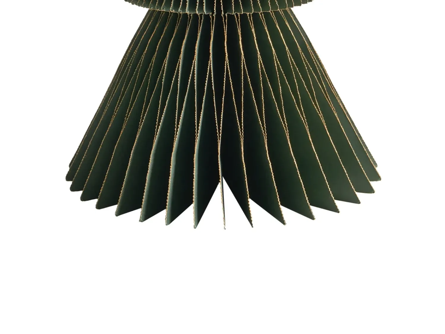 Beliani Set di 5 decorazioni natalizie VORMA Albero di Natale 25 cm Beige/Verde Beige Verde