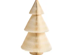 Best Beliani Set di 2 decorazioni natalizie VEFSNA Albero di Natale 90/122 cm Beige