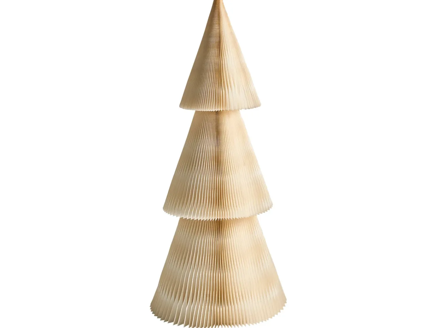 Best Beliani Set di 2 decorazioni natalizie VEFSNA Albero di Natale 90/122 cm Beige