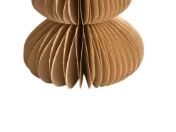 Hot Beliani Set di 6 decorazioni natalizie RANELVA Albero di Natale 14/19/25 cm Marrone/Beige Beige Marrone