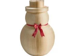 Outlet Beliani Set di 2 decorazioni natalizie KLARALVEN Pupazzo di neve 90/124 cm Beige