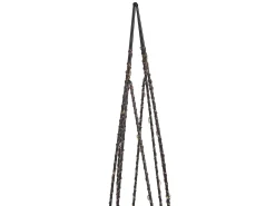 Discount Beliani Set di 2 decorazioni natalizie LED NEIDEN Albero di Natale 52/38 cm Argento Nero