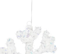 Outlet Beliani Set di 2 decorazioni natalizie LED GURRE Fiocco di neve 40/50 cm Bianco