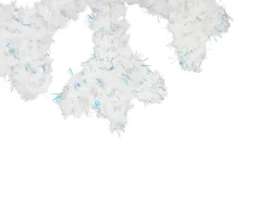 Outlet Beliani Set di 2 decorazioni natalizie LED GURRE Fiocco di neve 40/50 cm Bianco