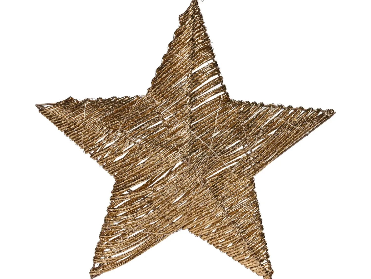 Online Beliani Set di 2 decorazioni natalizie LED HAMPEN Stella 24/30 cm Oro