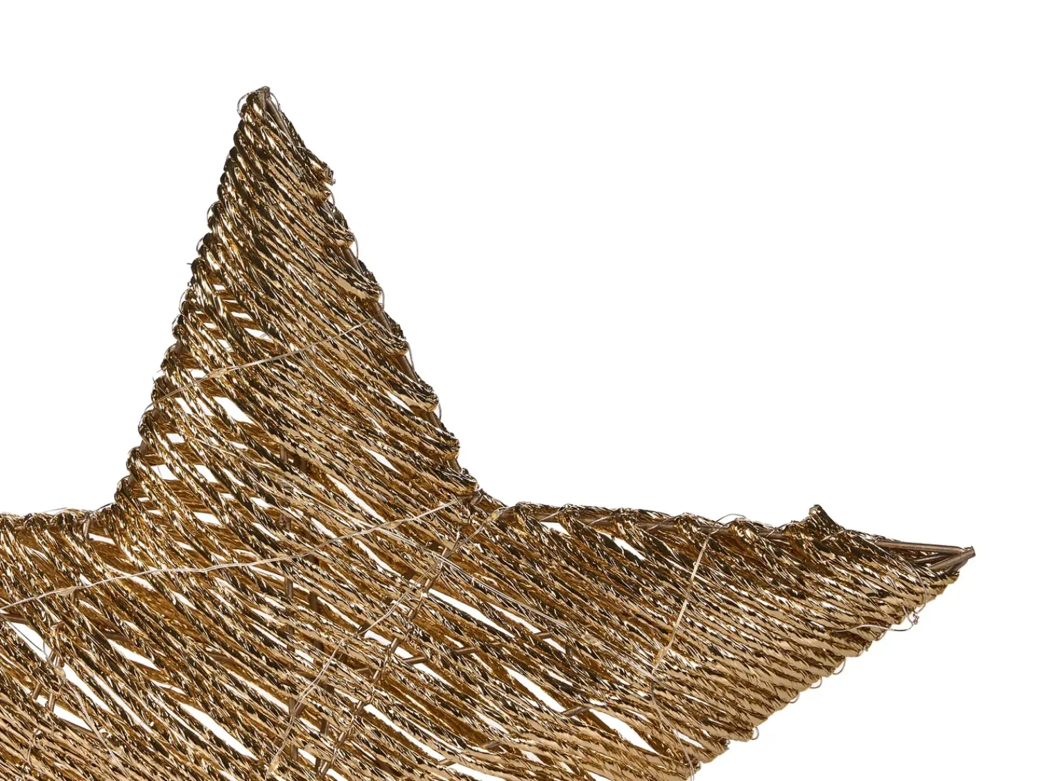 Online Beliani Set di 2 decorazioni natalizie LED HAMPEN Stella 24/30 cm Oro