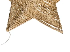 Online Beliani Set di 2 decorazioni natalizie LED HAMPEN Stella 24/30 cm Oro