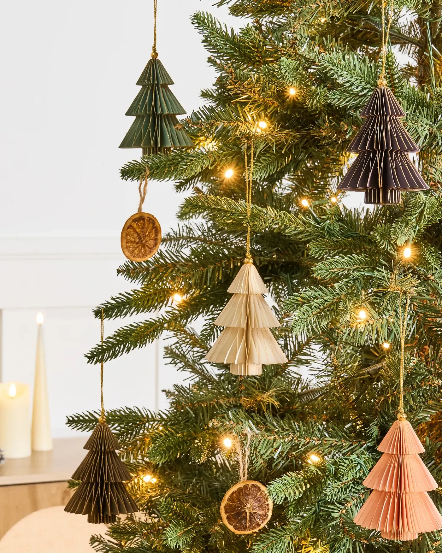 Sale Beliani Set di 20 decorazioni per l'albero di Natale GUDENA Carta Multicolore