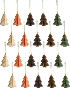 Sale Beliani Set di 20 decorazioni per l'albero di Natale GUDENA Carta Multicolore