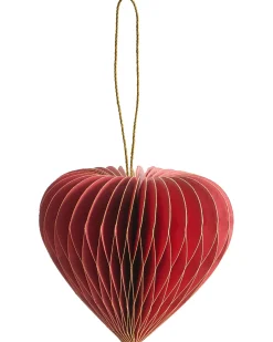 Hot Beliani Set di 18 decorazioni per l'albero di Natale SUSA Carta Rosso