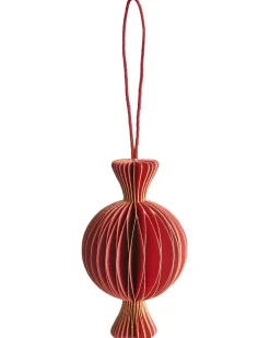 New Beliani Set di 16 decorazioni per l'albero di Natale RAUMA Carta Multicolore