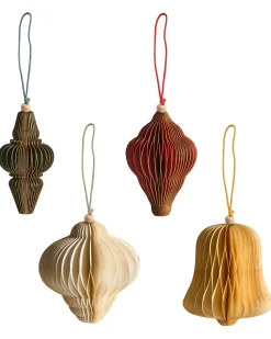 Sale Beliani Set di 20 decorazioni per l'albero di Natale MALSELVA Carta Multicolore