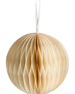 Sale Beliani Set di 20 decorazioni per l'albero di Natale JOLSTRA Carta Beige