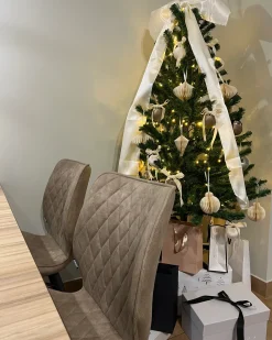 Sale Beliani Set di 20 decorazioni per l'albero di Natale JOLSTRA Carta Beige