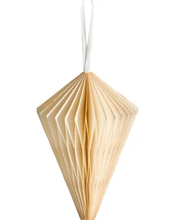Sale Beliani Set di 20 decorazioni per l'albero di Natale JOLSTRA Carta Beige