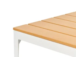 Beliani Set di divani angolari da giardino 5 posti POSITANO Grigio Bianco Marrone Grigio
