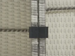 Outlet Beliani Set di divani angolari da giardino 4 posti AVOLA Lato Sinistro Rattan sintetico (PE) Grigio