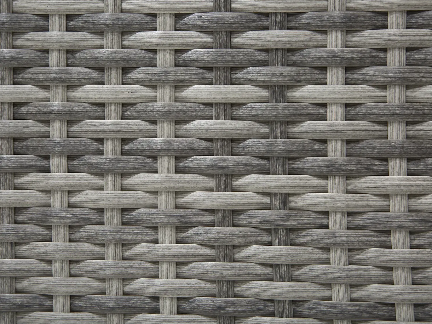 Outlet Beliani Set di divani angolari da giardino 4 posti AVOLA Lato Sinistro Rattan sintetico (PE) Grigio
