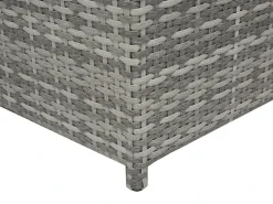 Outlet Beliani Set di divani angolari da giardino 4 posti AVOLA Lato Sinistro Rattan sintetico (PE) Grigio